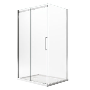 Box Doccia 80x100CM H200 Vetro Trasparente 8mm Versione Sinistra con EasyClean mod. Prime Duo 1 Anta