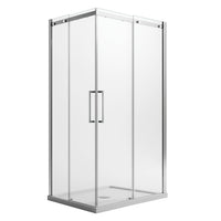 Box Doccia Rettangolare 80x90CM H200 Vetro Trasparente 8mm Destra con EasyClean mod. Prime Corner