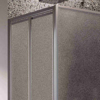 Box Doccia Angolare 75x75CM H185 Cristallo Stampato C Fisso+Saloon 2 Ante Battente 75 mod. Clint