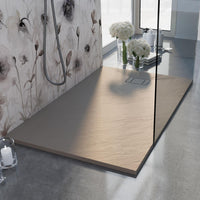 Piatto Doccia 70x140x2 6 CM Rettangolare Antracite Effetto Pietra mod. Blend