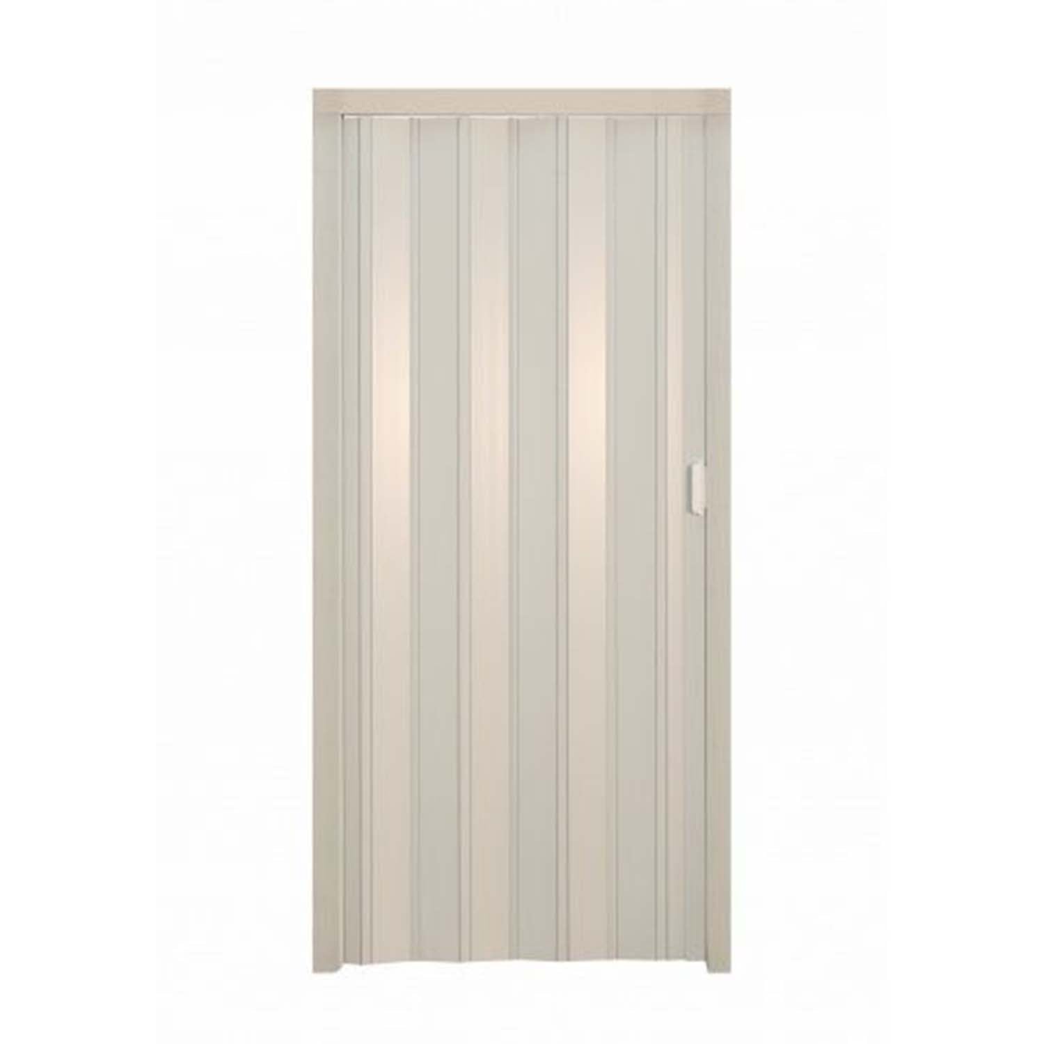 Porta a soffietto da interno in kit in PVC Avorio 1013 82x220 cm mod. Simona