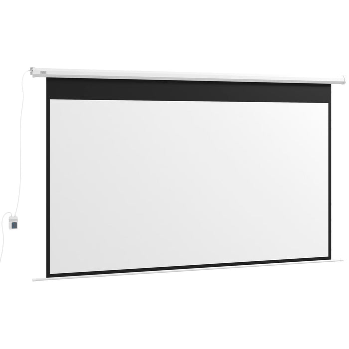 Telo per Proiettore 120" 16:9 Motorizzato con Telecomando Fissaggio a Muro e Soffitto Bianco