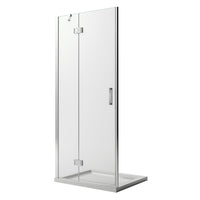 Porta Doccia 120CM H190 Vetro Trasparente con Easy-Clean mod. Flip Anta + Profilo