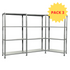 KIT 3 Scaffali 4 ripiani. Misure: 75x30x145cm portata 160kg totale (40Kg ripiano)