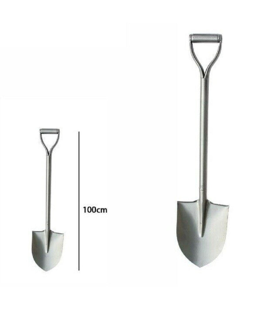 Pala Attrezzo Da Giardino Giardinaggio Campeggio In Metallo 100 Cm Manico 63312         