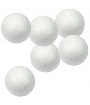 Palla Sfera 30pz Polistirolo 2.5cm Bianca Pallina Decorazione Lavoretti Addobbi Natalizi         