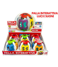 Pallina Interattiva Educativa Con Luci E Suoni Giocattolo Per Bambini Mesi 18+         