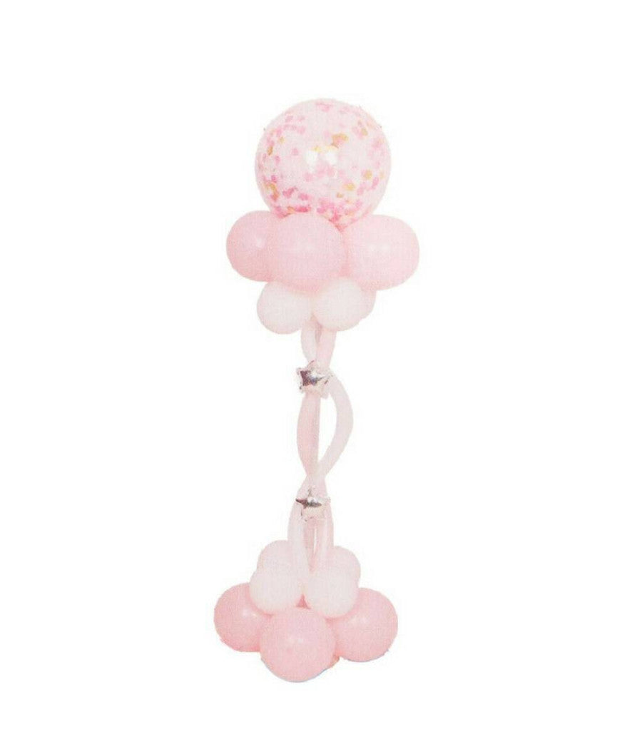 Palloncino Verticale Struttura A Colonna Decorazioni Battesimo Feste Compleanno  Rosa       