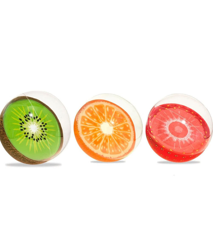 Pallone Spiaggia Fruit Palla Gonfiabile Forma Frutta Kiwi Arancia Fragola Mare         