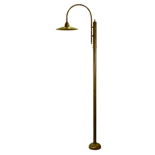 Palo rustico lampadari bartalini crisgo p250 e27 led ottone lampione