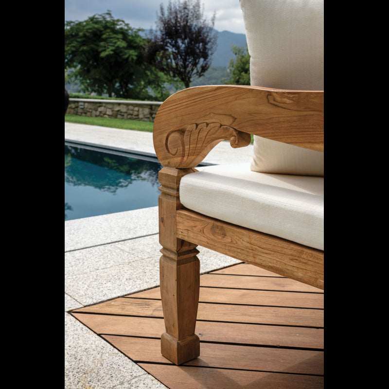 Panca Daybed Bali In Teak Riciclato Moia