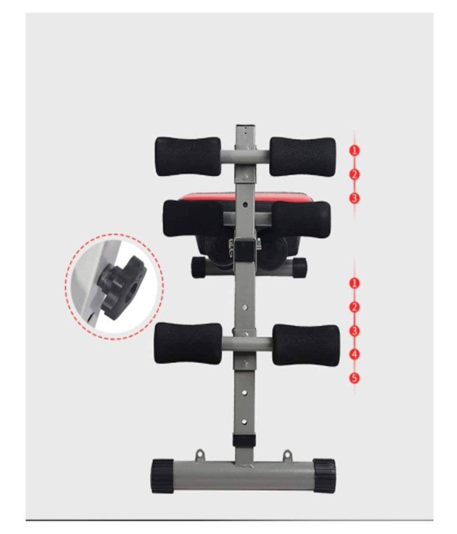 Panca Per Addominali Sollevamento Pesi Regolabile Sit Up Bench Esercizio Fisico         