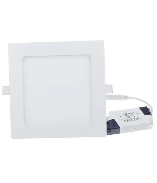 Pannello A Led Tondo O Quadrato Ad Da Incasso Luce Fredda Calda Neutra Wisdom  -bianco Naturale-24 Watt -quadrato    -