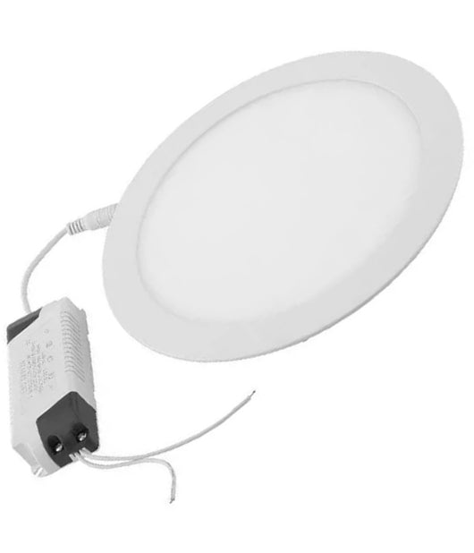 Pannello A Led Tondo O Quadrato Ad Da Incasso Luce Fredda Calda Neutra Wisdom  -bianco Naturale-24 Watt -tondo    -