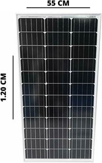 Pannello solare 12v 100W, Pannello Fotovoltaico Monocristallino