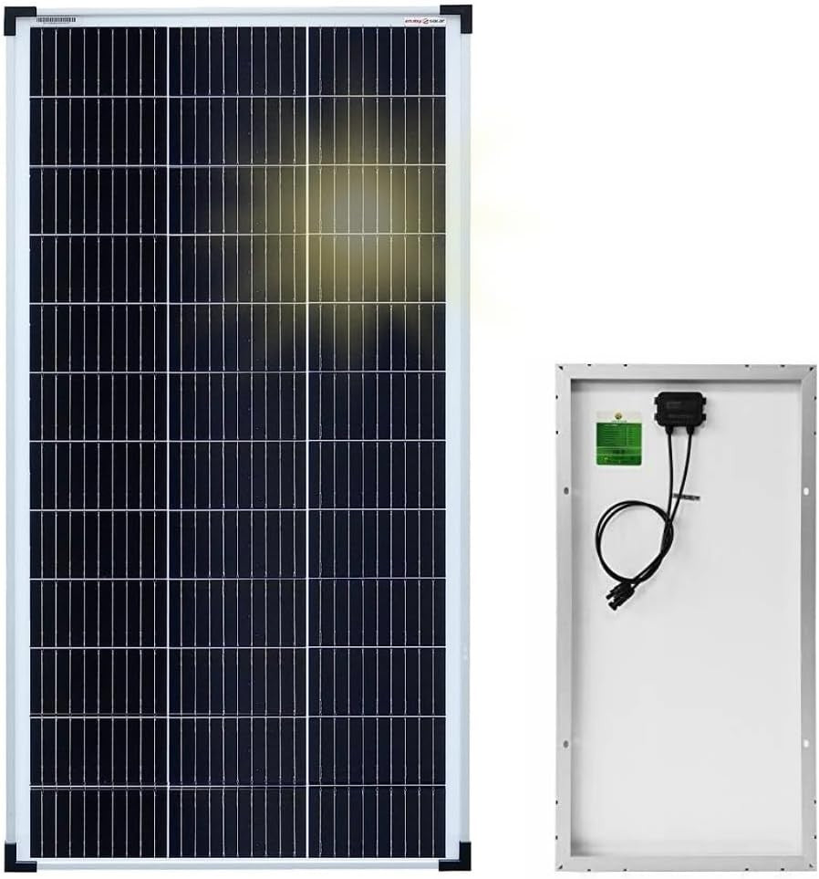 Pannello solare 12v 100W, Pannello Fotovoltaico Monocristallino