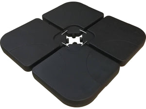 Ombrellone da giardino sospeso Alu Ilios 3 Quadrato 3x3 m Nero  Base inclusa