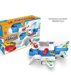 Parcheggio Aereo Macchinine Elicottero Giocattolo Per Bambini 38x25x10 Cm Età  3+         