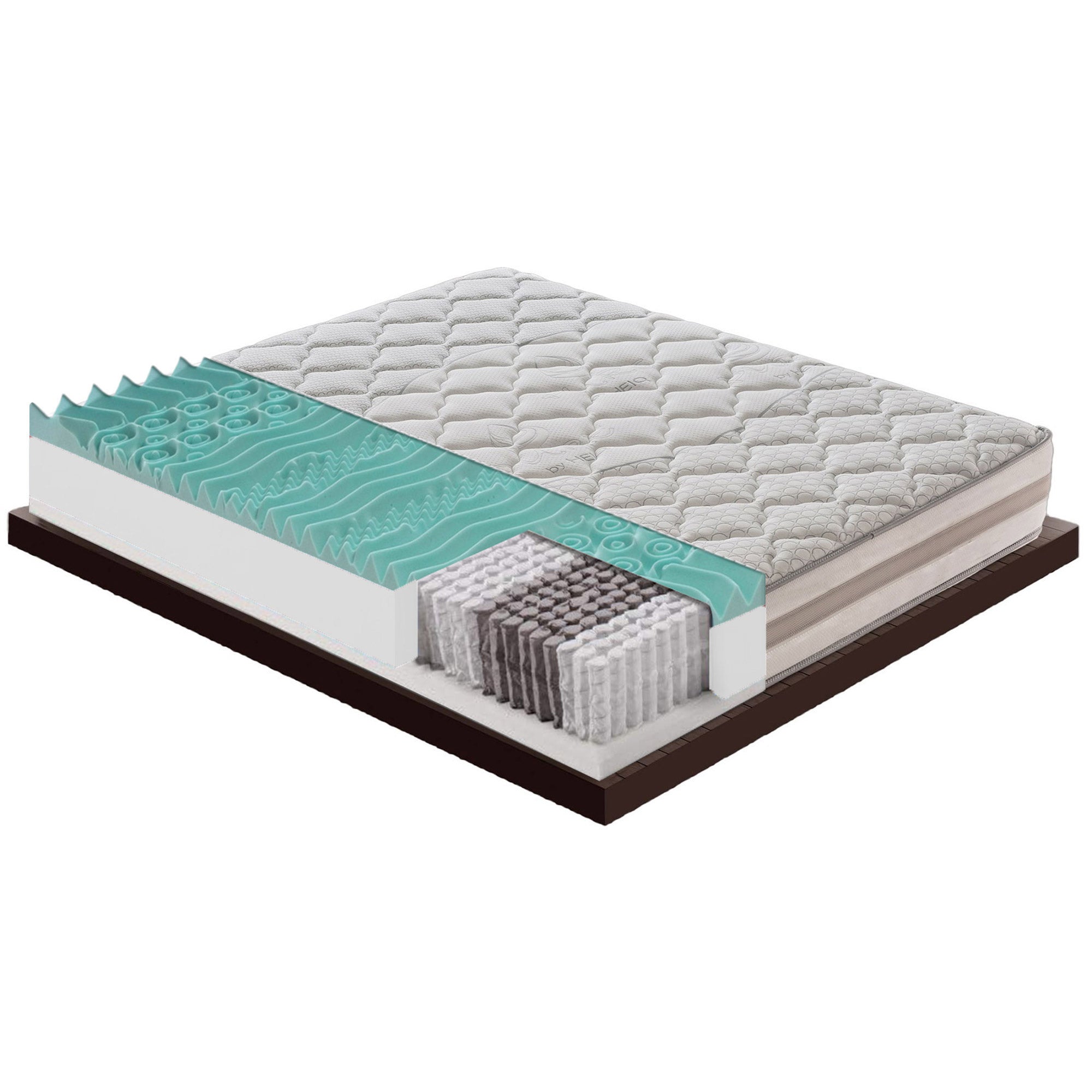 Materasso Singolo 90x190 800 molle e Memory Foam - 9 zone differenziate - sfoderabile - alto 25 cm   