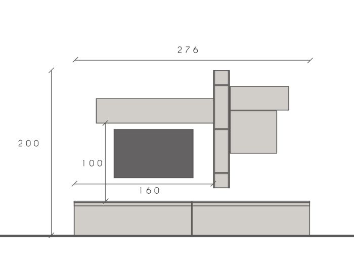 Soggiorno di design moderno, finitura Argilla, Bronzo e Mercure  ZLCINFNCOMPN28