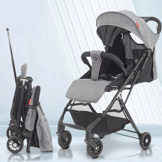 Passeggino Wizy Pro Ultra Leggpero Chiusura Facilitata Salvaspazio Portata 15 kg colore Grigio