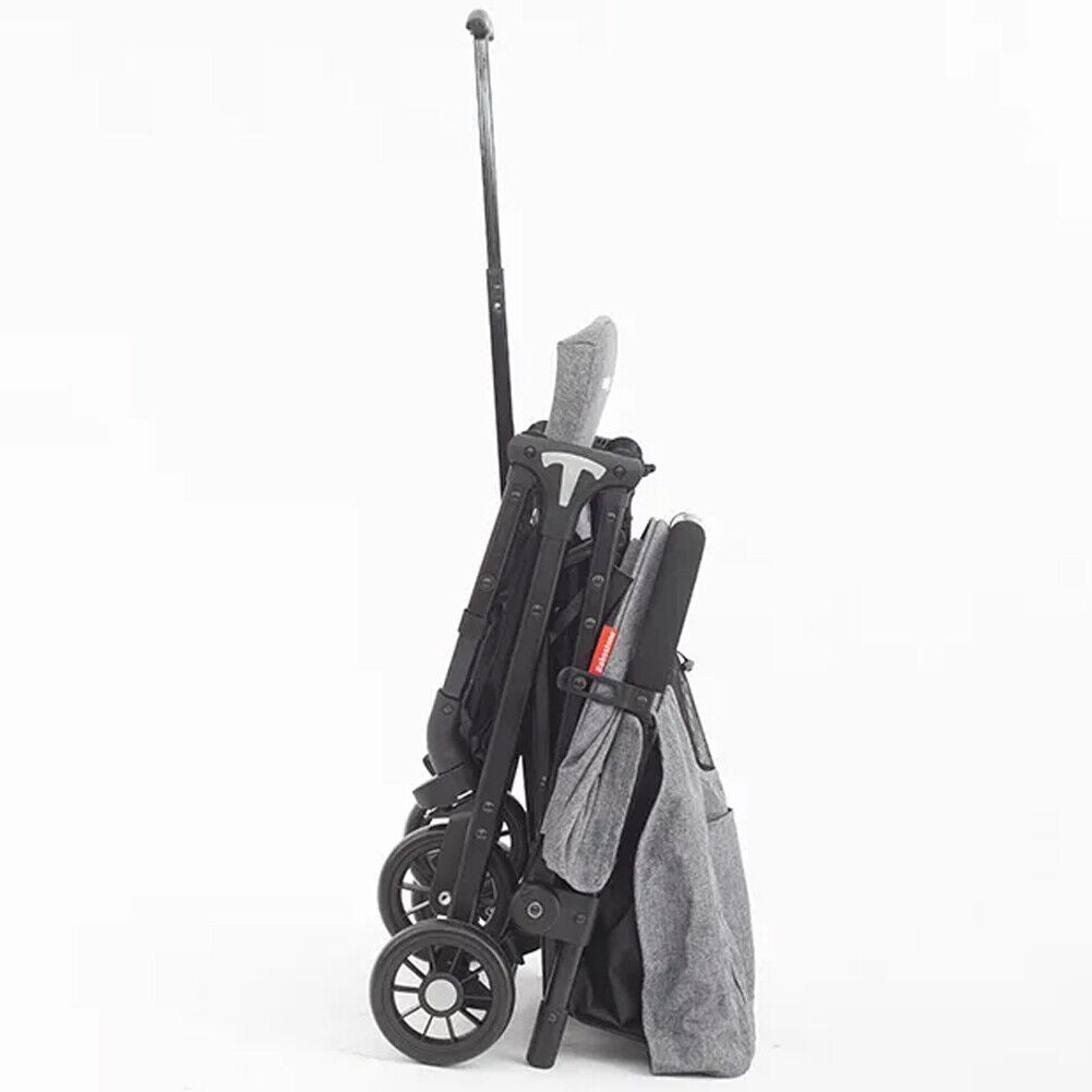 Passeggino Wizy Pro Ultra Leggero Chiusura Facilitata Salvaspazio Portata 15 kg-Grigio