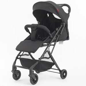 Passeggino Wizy Pro Ultra Leggero Chiusura Facilitata Salvaspazio Portata 15 kg-Nero