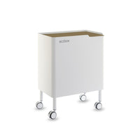 Pattumiera per raccolta differenziata funzionale ed elegante, 2 x 20 litri, ECOBOX NOA, coperchio beige