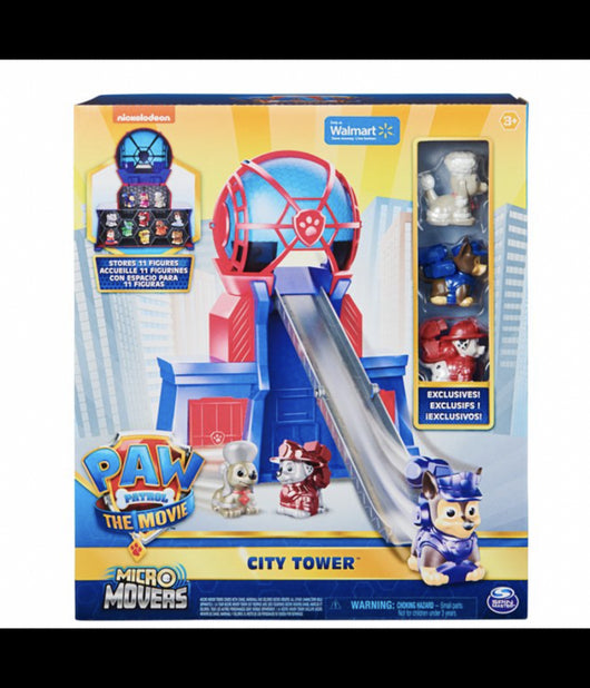 Paw Patrol The Film Micro Traslochi Città  Torre Wwe Wrestling Esclusivo Toy         