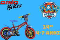 Bicicletta Bambino Dino Bikes PAW PATROL 14 pollici