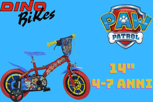 Bicicletta Bambino Dino Bikes PAW PATROL 14 pollici