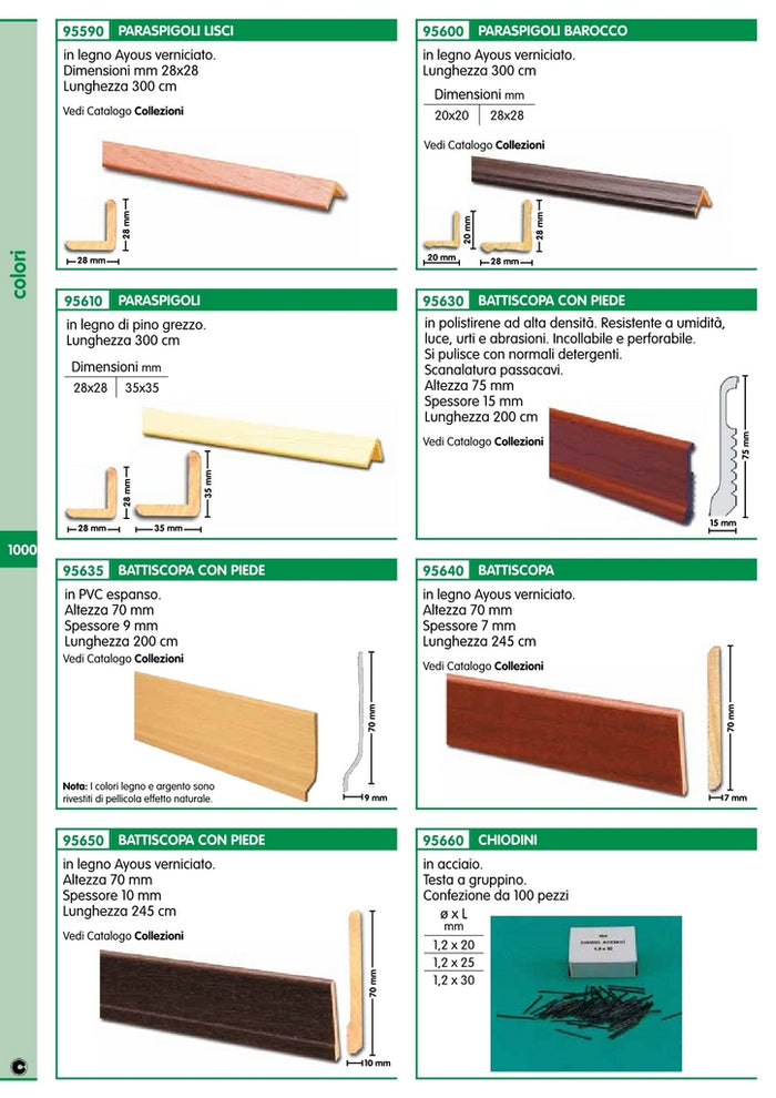 48pz battiscopa 70x9 pvc espanso 200 cm noce scur cod:ferx.82828