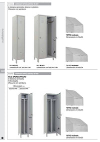 armadio spogliatoio 1 posto kit con serratura dimensioni cm 35x36x179 h grigio cod:ferx.12113.stock