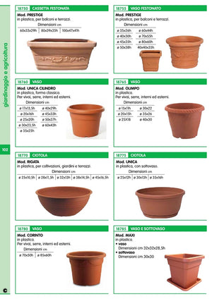 ciotola in plastica "rigata" cm.28x11,5 26414