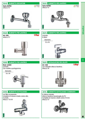 pl pl rubinetto a sfera x lavatrice gr.1/2x3/4 76007