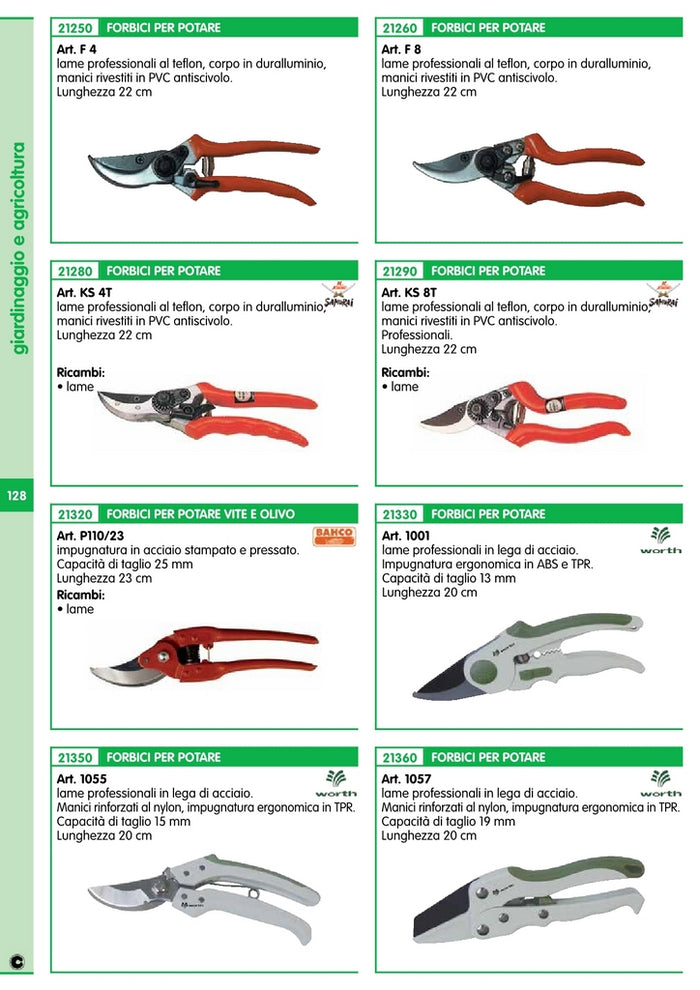 forbici duralluminio per potare mod.f4 cod:ferx.11542