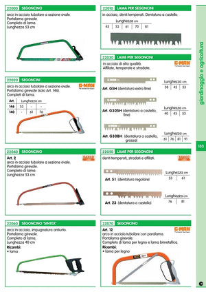 10pz bahco lama per segone 61 cm art.51/24 9510