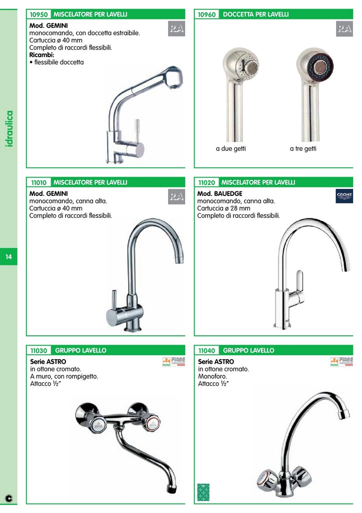 grohe bauedge miscelatore lavello canna alta cod:ferx.92057