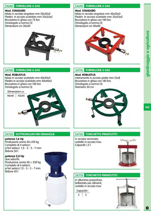 mulino elettrico per granaglie potenza hp 2,0 doppia velocita 4 griglie 30-250kg 89795