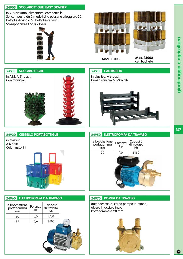 5pz cestello portabottiglie 6 post(colori in base alla disponibilitÃ£°  in magazzino) 91885