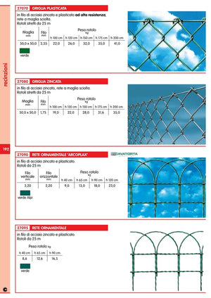 1Pz Rete Ornamentale Verde Arcoplax H.40Cm Ml.25 cod Nxt 9011