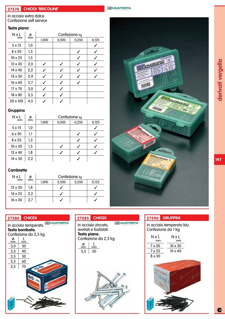 5cf sc chiodi acciaio cm.3 (gr.200) 55888