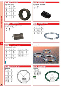 30pz filo cotto zincato n. 2 mm 0,7 lunghezza 40 mt 23268