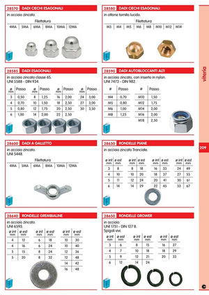 10Pz Dadi Esagonali Zincati Uni/5588 27Ma