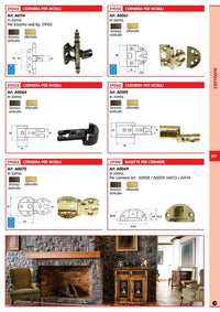 10pz cerniere per mobili art. a0114 bronzata antica cod:ferx.91807