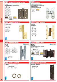 5blister bs paumelles ferro mm. 95x55 destra (pz.2) 53162