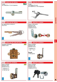 20pz serratura a cilindro diametro 16 mm.25 36679