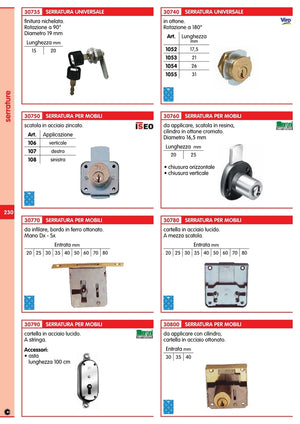 mezza aste 1/2 tonde x serratura a stringa cm.100 5294