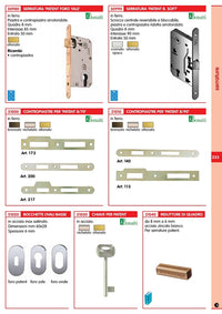 10pz chiave patent bonaiti ottonata n. 4 12762