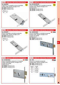 cisa art. 44151 serratura senza cilindro . mm.70 fr.20 92114